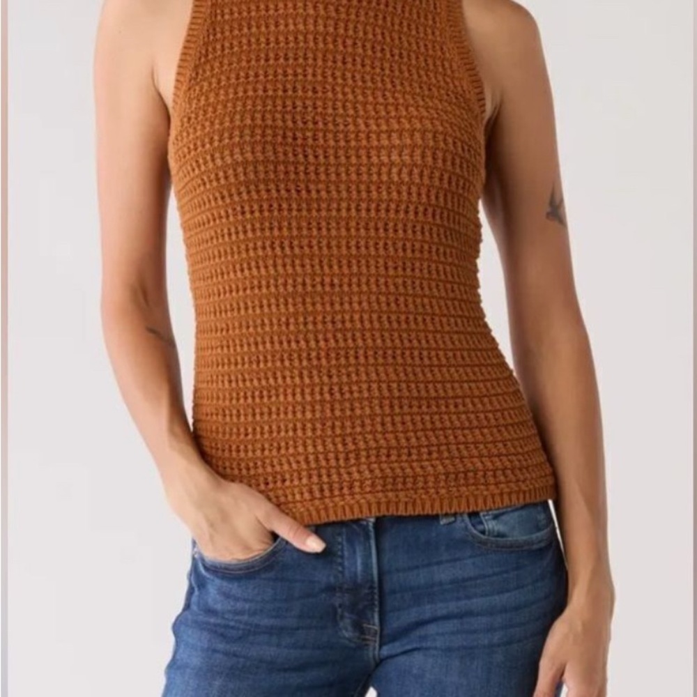 Madewell Crochet-Knit Crewneck Sweater Tank